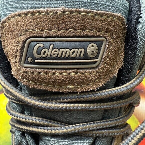Coleman Mens 10.5M Tan/Gray Leather Waterproof Hiking Boots Outdoor Footwear main image 6